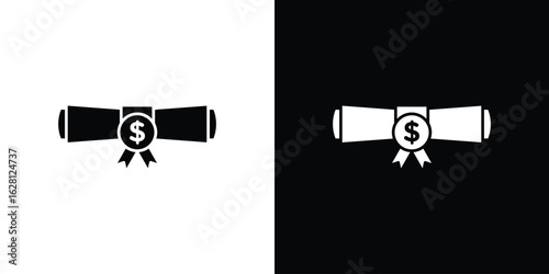 Scholarship icon Pixel perfect vector graphics. Symbol, logo illustration.