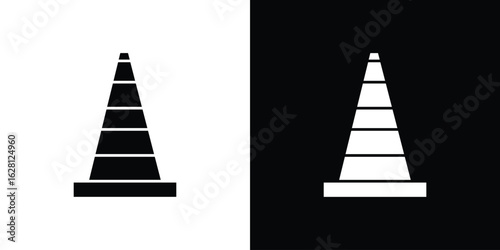 Safety cone icon Pixel perfect vector graphics. Symbol, logo illustration.
