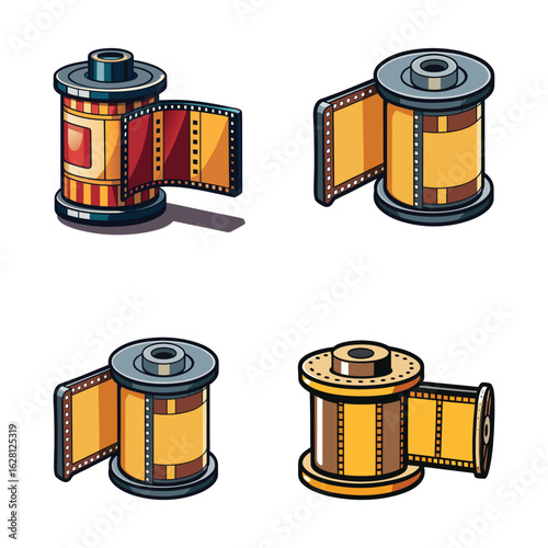 Classic Film Roll Vector Illustration