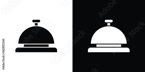 Reception bell icon Pixel perfect vector graphics. Symbol, logo illustration.