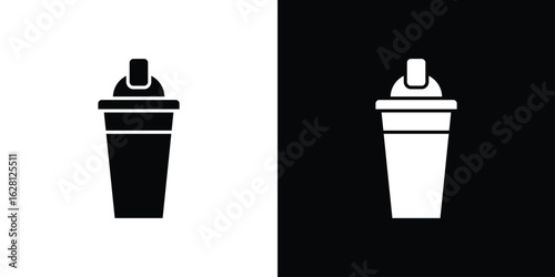Protein shaker icon Pixel perfect vector graphics. Symbol, logo illustration.