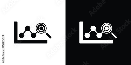 Predictive analytics icon Pixel perfect vector graphics. Symbol, logo illustration.