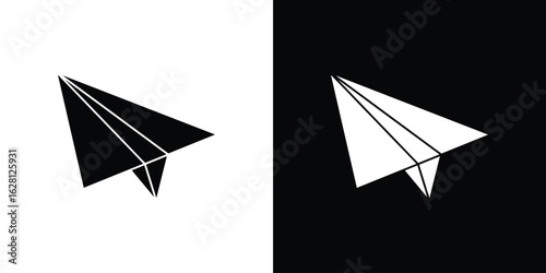 Paper plane icon Pixel perfect vector graphics. Symbol, logo illustration.
