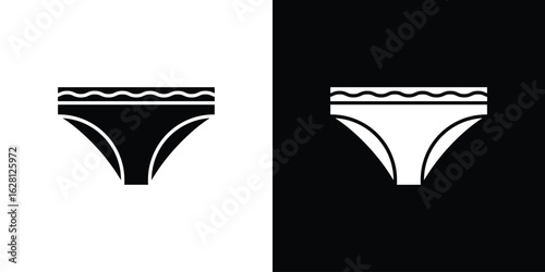 Panties icon Pixel perfect vector graphics. Symbol, logo illustration.
