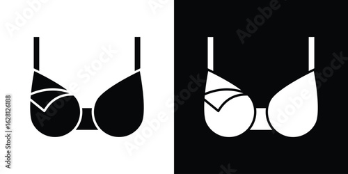 Nursing bra icon Pixel perfect vector graphics. Symbol, logo illustration.