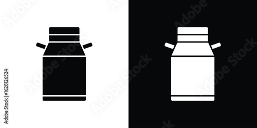 Milk can icon Pixel perfect vector graphics. Symbol, logo illustration.