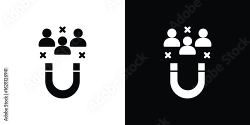 Lead generation icon Pixel perfect vector graphics. Symbol, logo illustration.