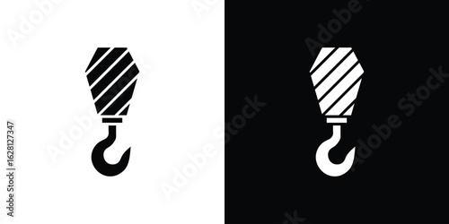 Industrial Crane hook icon Pixel perfect vector graphics. Symbol, logo illustration.