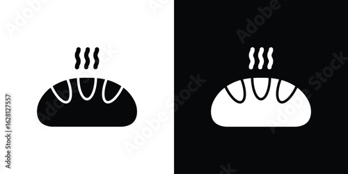 Hot bread icon Pixel perfect vector graphics. Symbol, logo illustration.