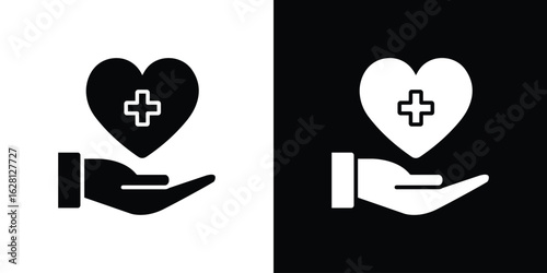 Health care icon Pixel perfect vector graphics. Symbol, logo illustration.