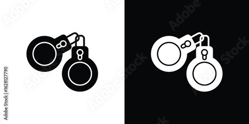 Handcuffs icon Pixel perfect vector graphics. Symbol, logo illustration.