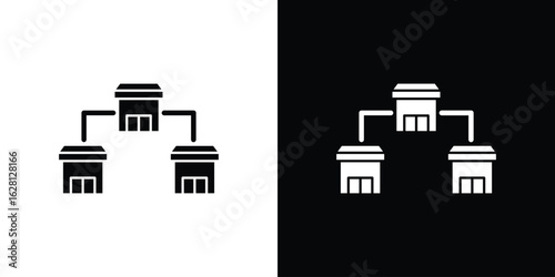 Franchise icon Pixel perfect vector graphics. Symbol, logo illustration.