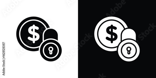 Fixed income icon Pixel perfect vector graphics. Symbol, logo illustration.