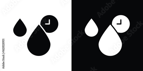 Drying time icon Pixel perfect vector graphics. Symbol, logo illustration.