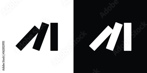 Domino effect icon Pixel perfect vector graphics. Symbol, logo illustration.