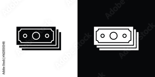 Cash icon Pixel perfect vector graphics. Symbol, logo illustration.