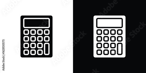 Calculator icon Pixel perfect vector graphics. Symbol, logo illustration.