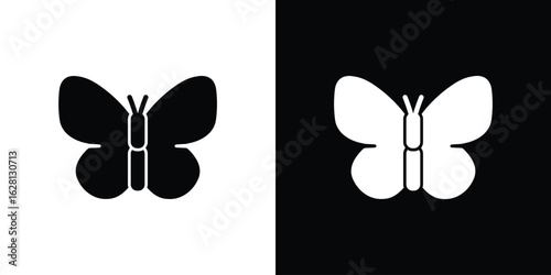 Butterfly icon Pixel perfect vector graphics. Symbol, logo illustration.
