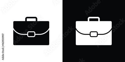 Briefcase icon Pixel perfect vector graphics. Symbol, logo illustration.