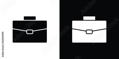Briefcase icon Pixel perfect vector graphics. Symbol, logo illustration.