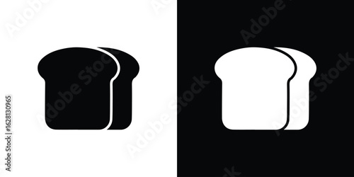 Bread slices icon Pixel perfect vector graphics. Symbol, logo illustration.
