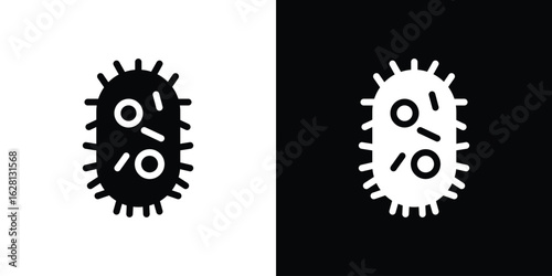 Bacteria icon Pixel perfect vector graphics. Symbol, logo illustration.