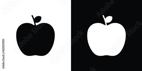 Apple icon Pixel perfect vector graphics. Symbol, logo illustration.