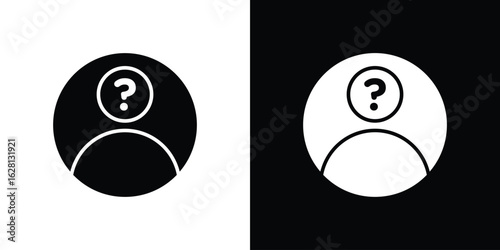 Anonymous icon Pixel perfect vector graphics. Symbol, logo illustration.