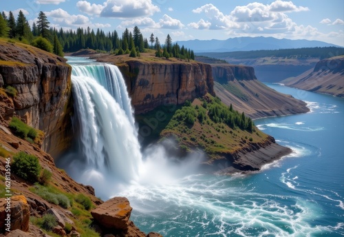 waterfalls increase erosion by carrying sediments that abrade cliff surfaces grinding rock down over time and causing cliff retreat and changes in waterfall location.