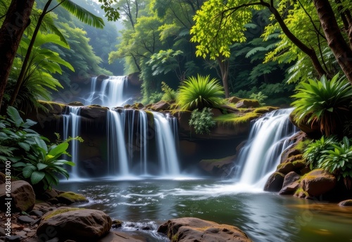 waterfalls influence nutrient availability by breaking down organic matter and redistributing it downstream supporting tropical rainforest aquatic and terrestrial life.