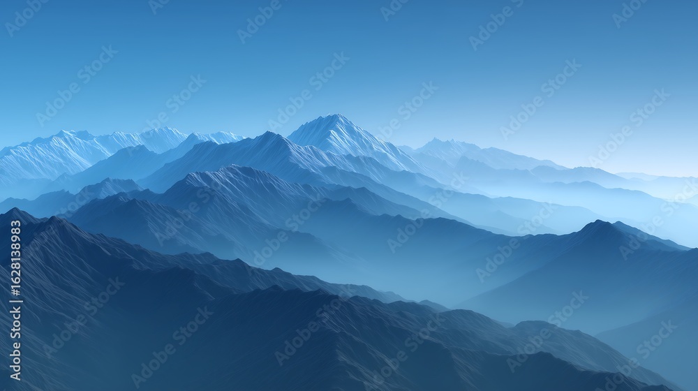 Fototapeta premium beautiful view of mountain range, mountain landscape wallpaper 