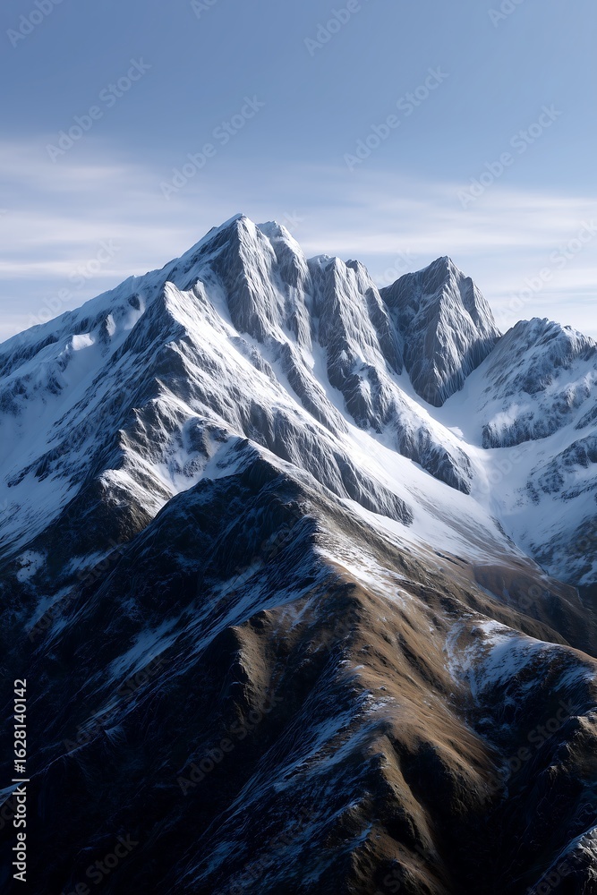 Obraz premium beautiful view of mountain range, mountain landscape wallpaper 