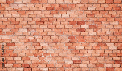 Fototapeta Naklejka Na Ścianę i Meble -  high resolution brick wall made of old red brick