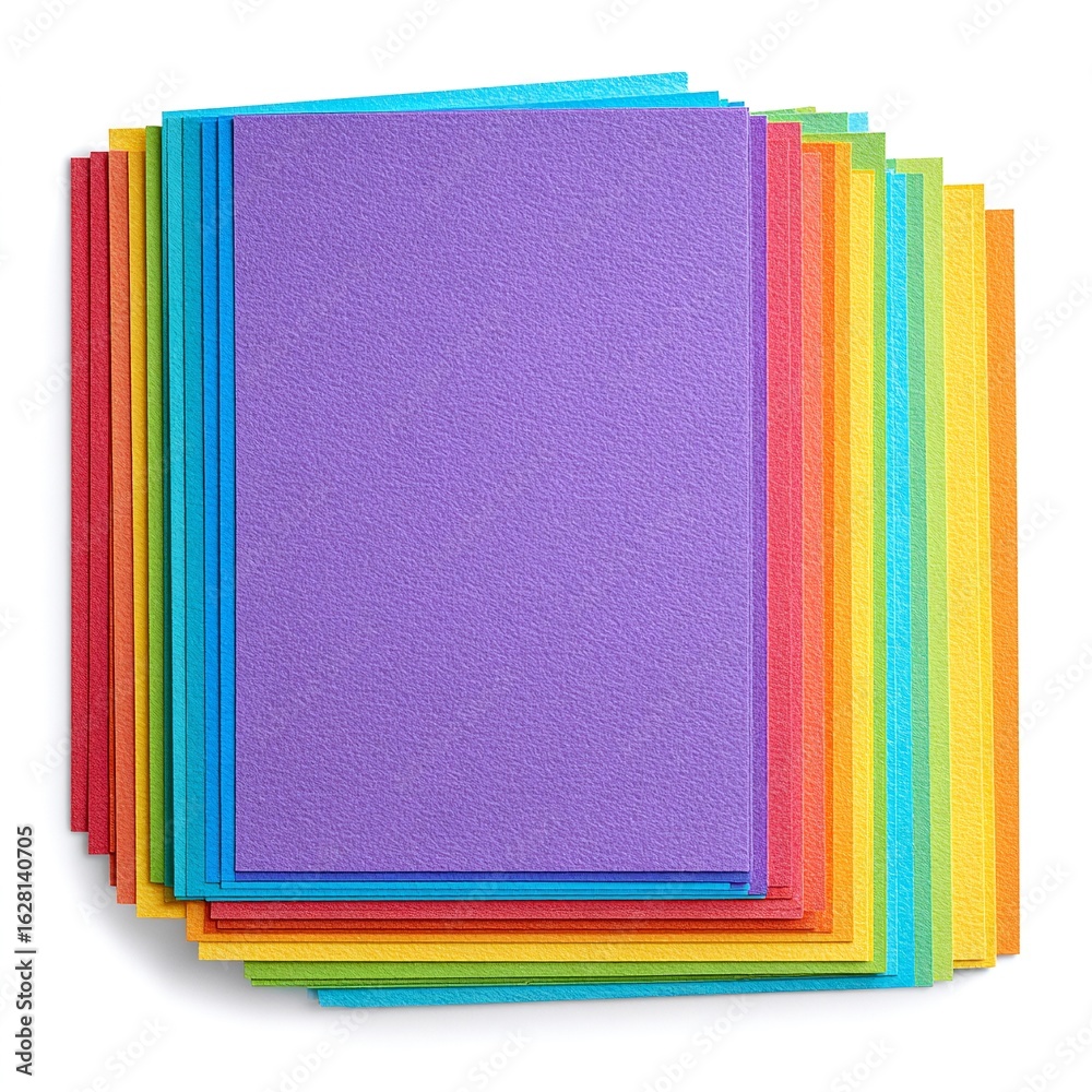 Fototapeta premium Fogli di carta colorati ad arcobaleno