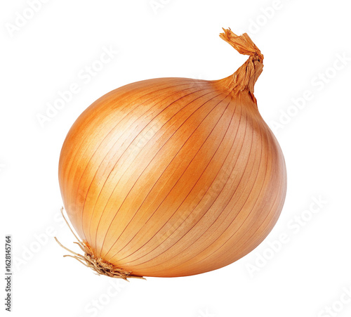 Wallpaper Mural Fresh whole onion with golden brown skin isolated on black background for culinary ingredient usage Torontodigital.ca