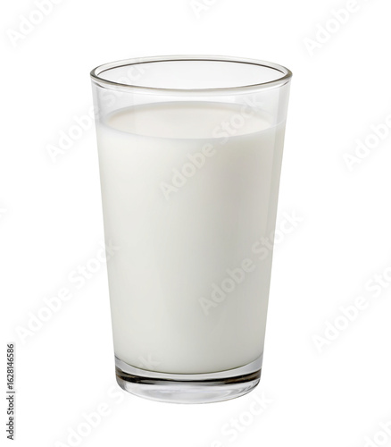 A refreshing glass of cold fresh milk isolated on black background for healthy lifestyle and diet