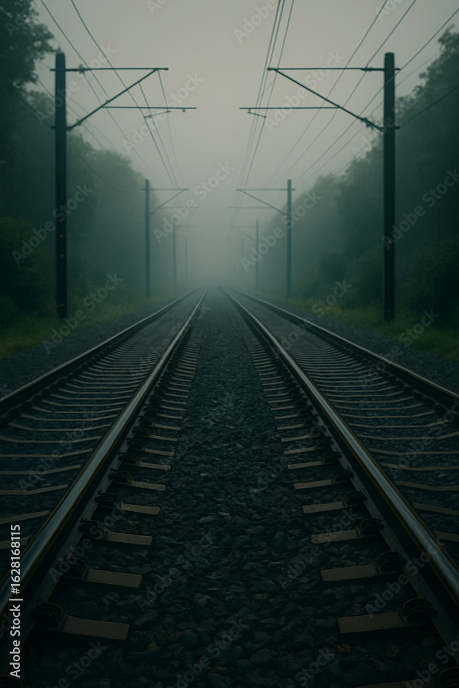 Fototapeta premium Sunlit Forest Trail Covered with Autumn Leaves