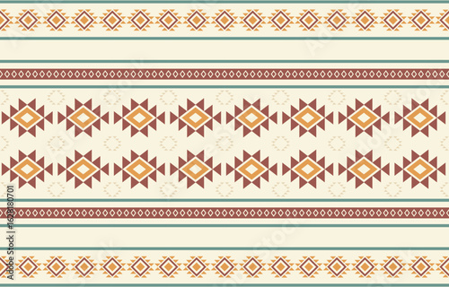 Wallpaper Mural Ethnic abstract ikat art. Aztec ornament print. geometric ethnic pattern seamless  color oriental.  Design for background ,curtain, carpet, wallpaper, clothing, wrapping, Batik, vector illustration. Torontodigital.ca