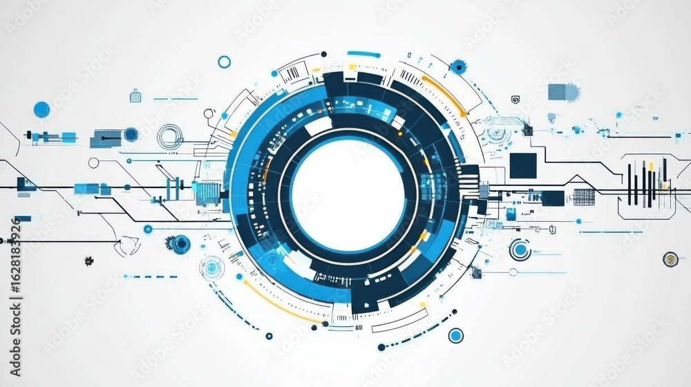 Obraz premium Abstract technological background various