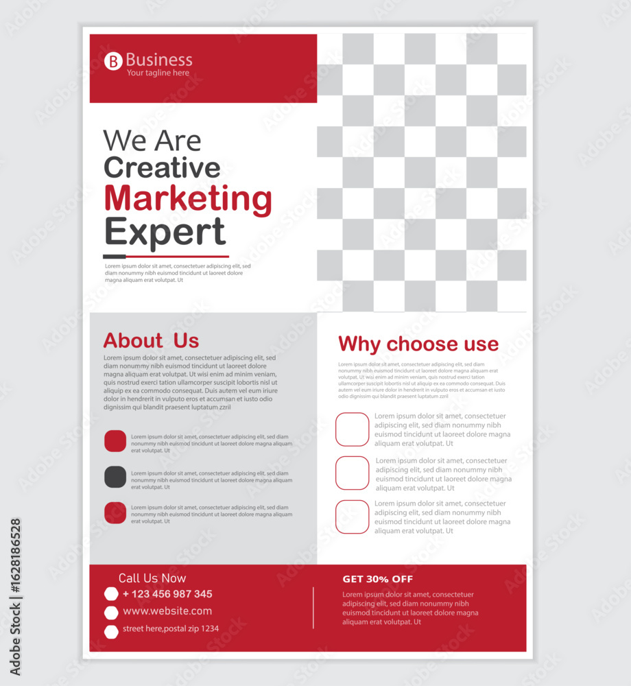 Fototapeta premium Corporate flyer design creative and modern layout. 