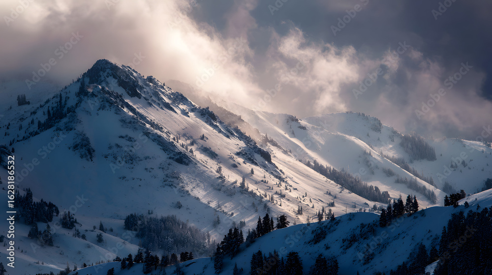 Obraz premium snow covered mountains