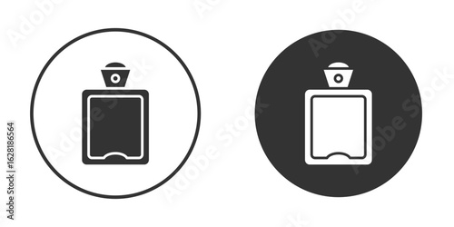 Hot water bottle icon concept, simple flat design. Clipart vecot in black colors