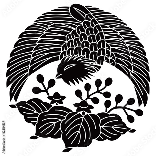 家紋です。桐に鳳凰といいます。