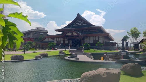Our Lady of Akita Catholic Church with Japanese-inspired architecture at PIK 2 Jakarta Indonesia