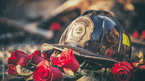 Patriot Day Tribute with Firefighter and Candlelight
