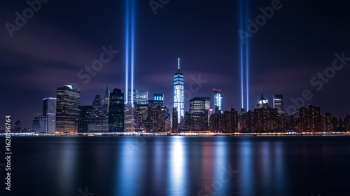 Patriot Day Tribute with Firefighter and Candlelight