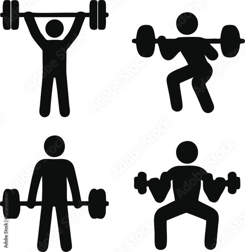 vector illustration of a fitness man
