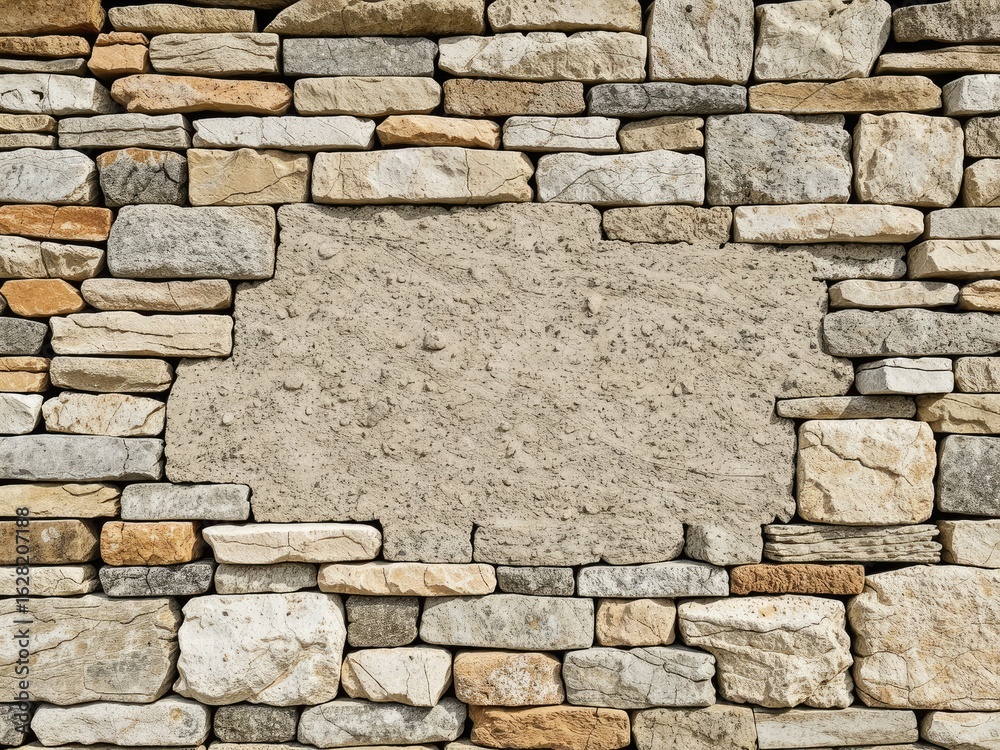 Fototapeta premium Stone Wall Pattern for 3D Design Projects