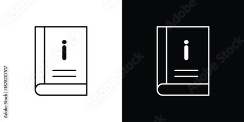 User guide icon or logo, simple minimal style. outline doodle icon.