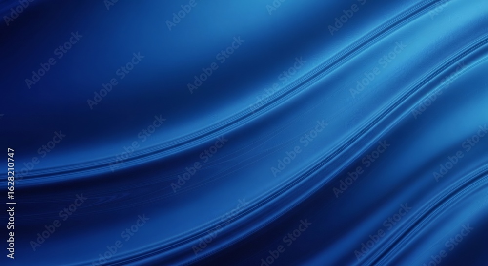 Obraz premium Abstract Blue Silk Texture Background with Flowing Lines and Gradient Effect.
